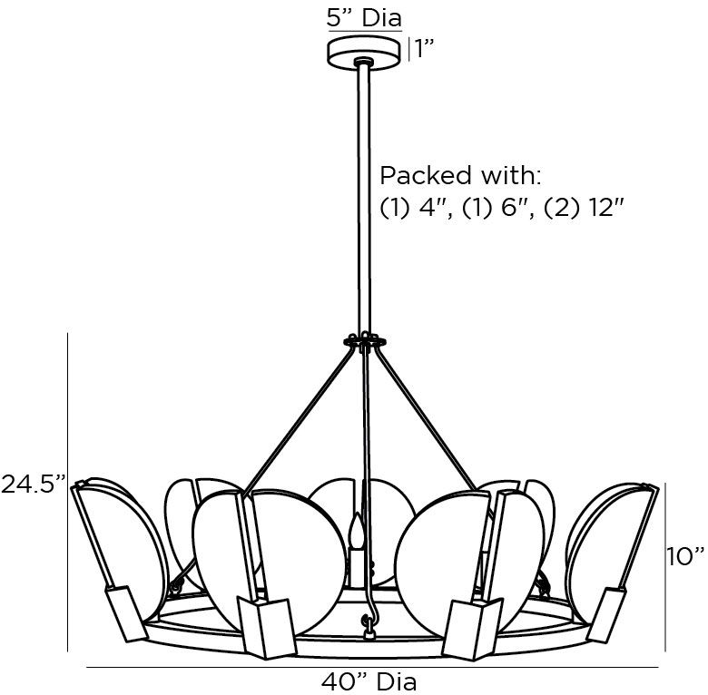 Люстра Arteriors SIERRA CHANDELIER GOLD в Ижевске