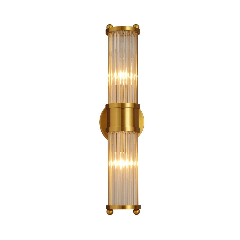 Ralph Lauren Бра Allen Double Light Brass Латунь Прозрачный (Transparent) в Ижевске | Loft Concept 