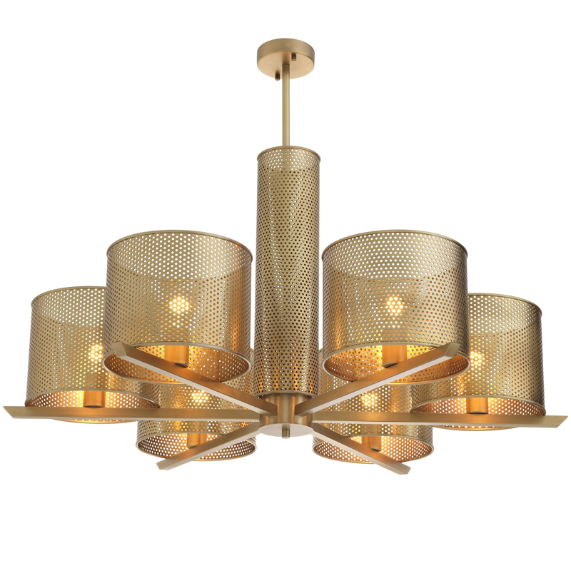 Люстра Eichholtz Chandelier Morrison Brass Латунь в Ижевске | Loft Concept 