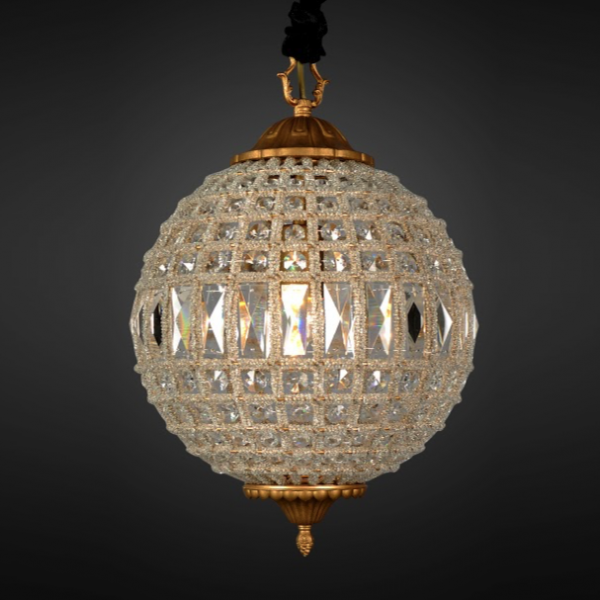 Люстра RH 19th c. Casbah Crystal Pendant 32 Темная бронза винтаж в Ижевске | Loft Concept 