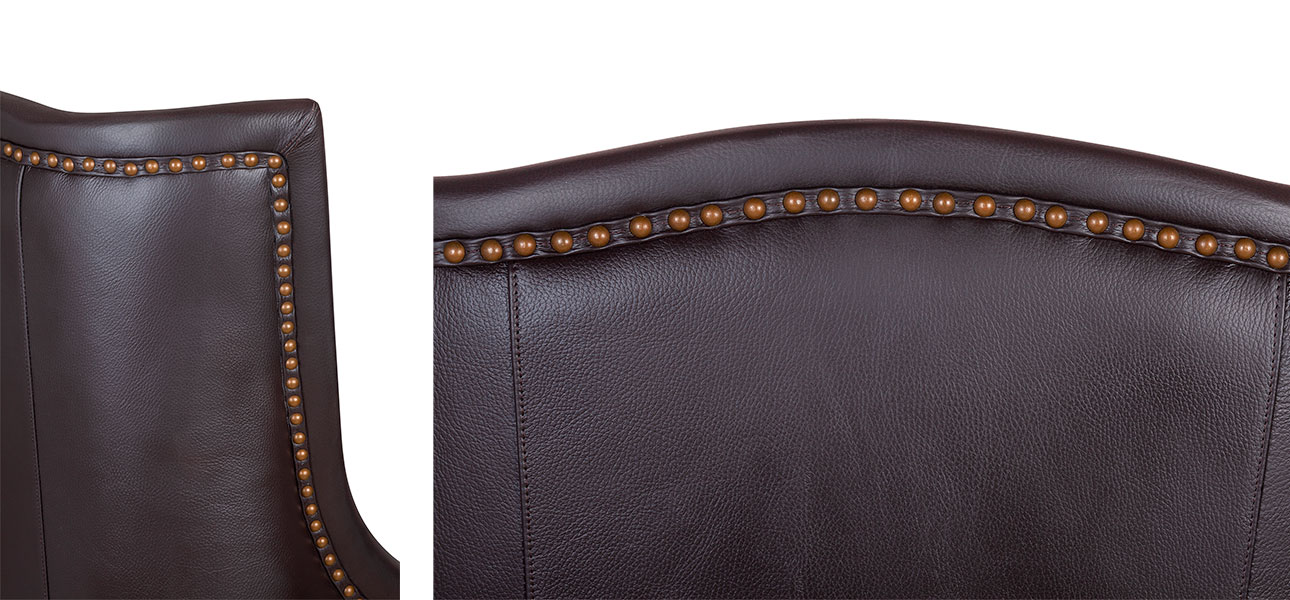 Кресло кожаное Brown Builder - фото №1