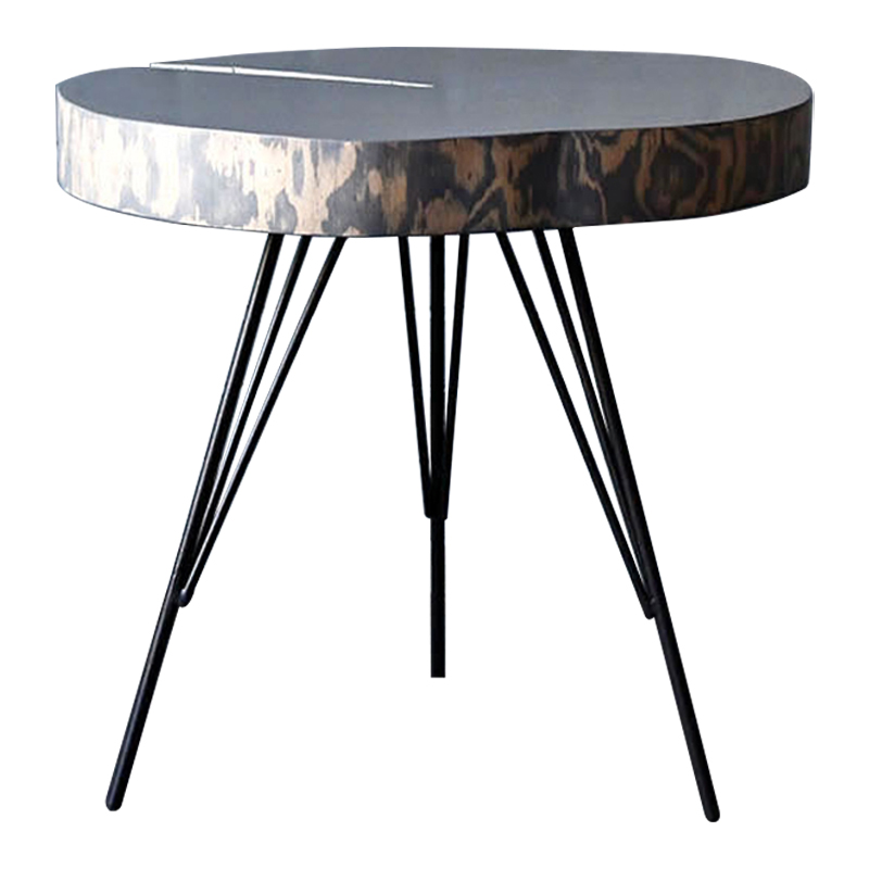 Кофейный стол Farley Industrial Metal Rust Coffee Table Дерево Серый Черный в Ижевске | Loft Concept 