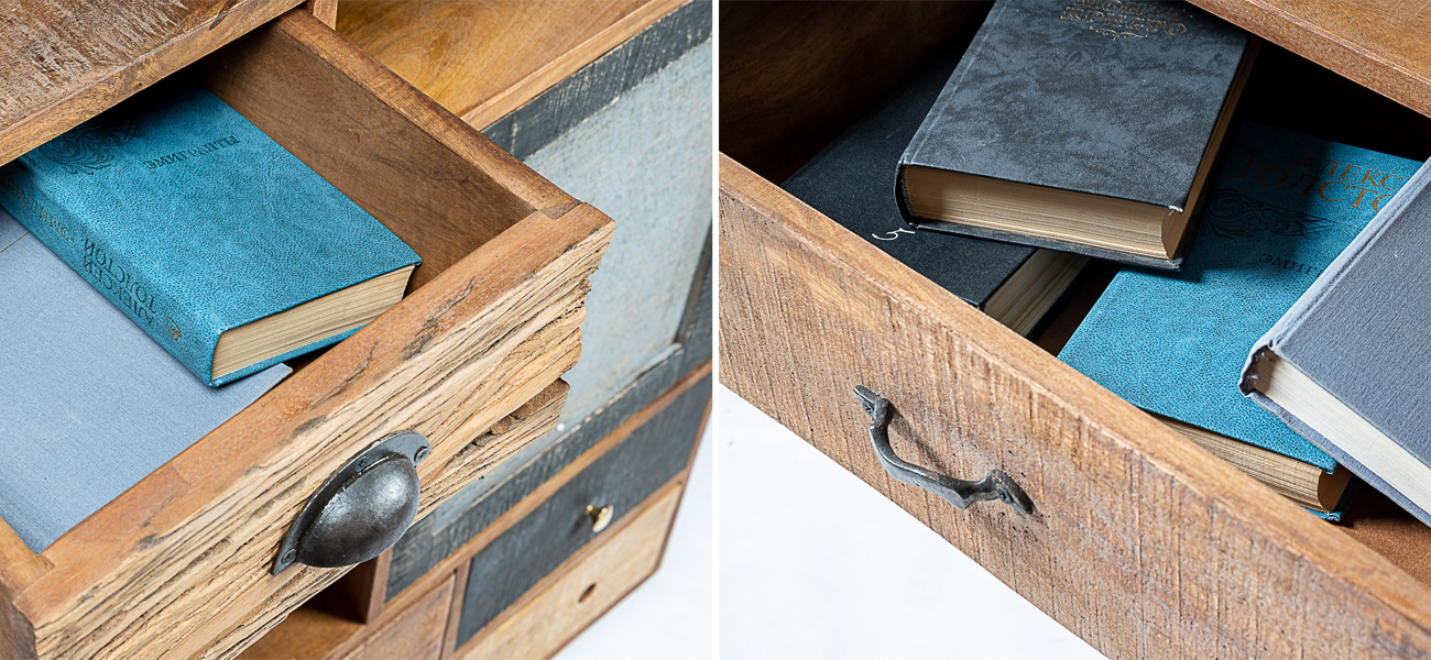 Высокий комод ручной работы Handmade Wooden - фото