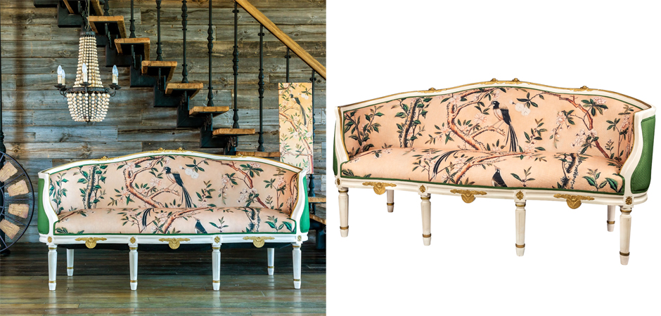 Диван Beige and Green Chinoiserie Sofa - Loft-Concept в Ижевске