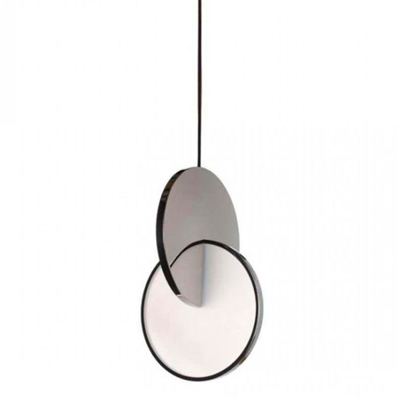 Подвесной светильник Eclipse Pendant Light Сhrome Хром Белый в Ижевске | Loft Concept 