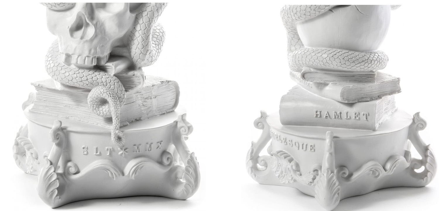 Подсвечник Seletti Giant Burlesque Skull White - фото №2