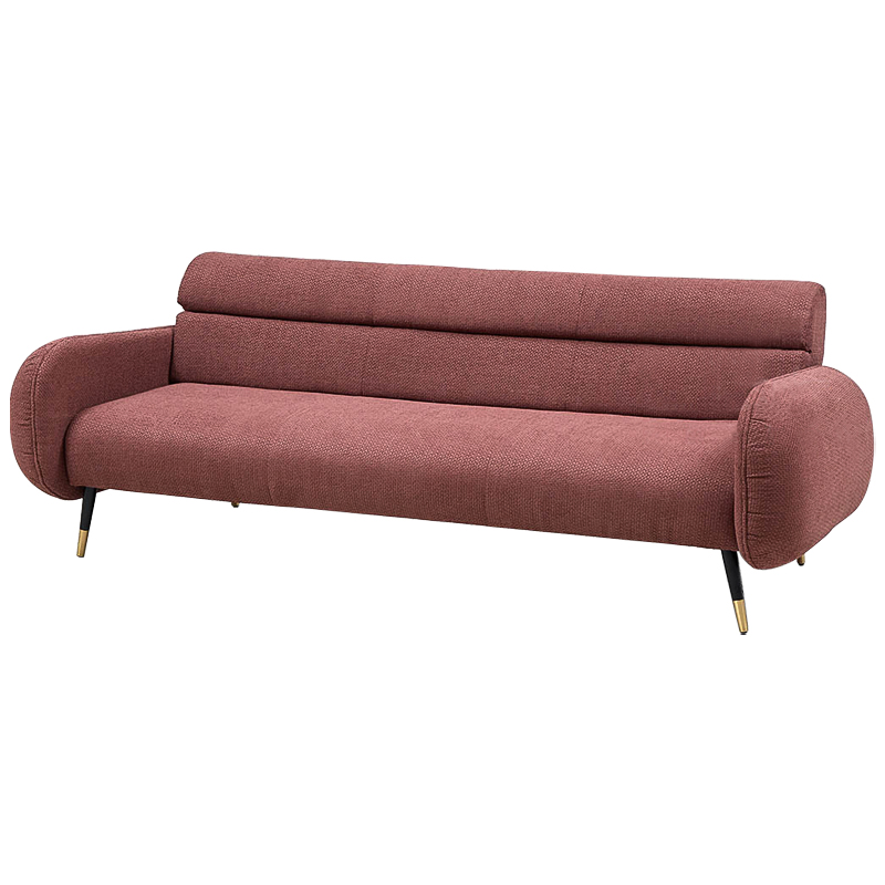 Диван Hebert Sofa Red L Красный Красный Черный Латунь в Ижевске | Loft Concept 