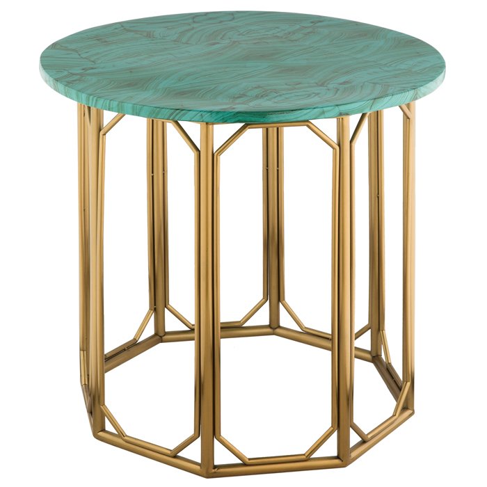 Malachite Modern Side Tables  Малахит (зеленый) Золотой в Ижевске | Loft Concept 