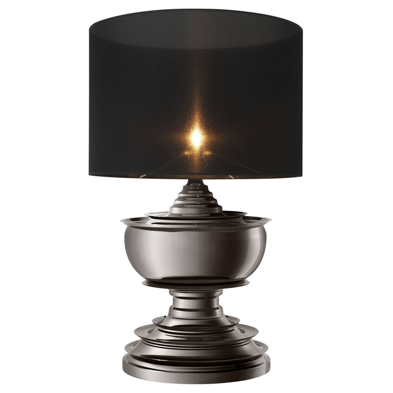 Настольная лампа Eichholtz Table Lamp Pagoda Black nickel Темный никель Черный в Ижевске | Loft Concept 