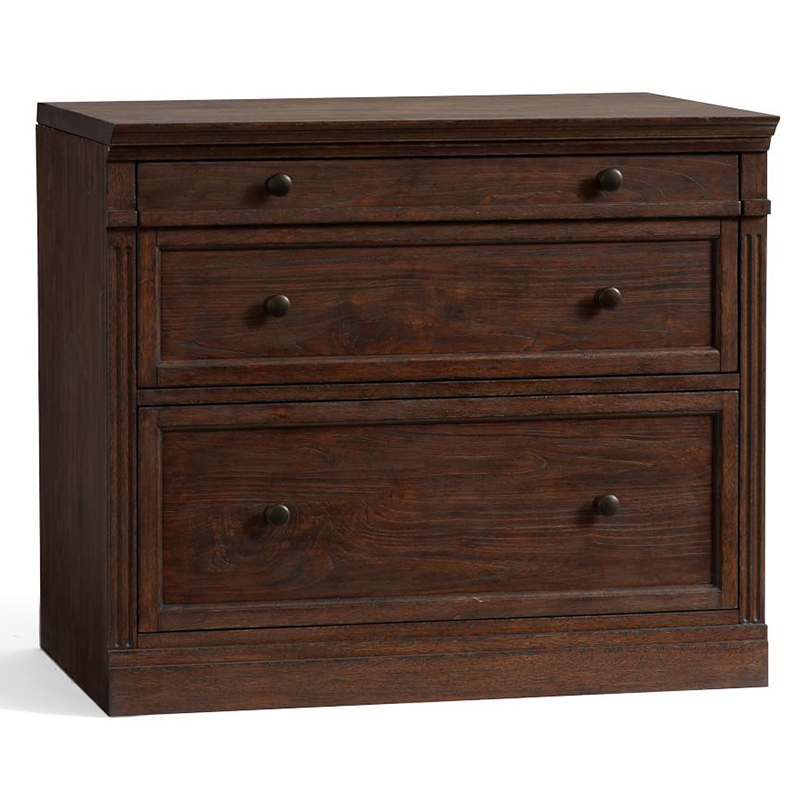 Комод с двумя ящиками Benjamin Chest of 2 Drawers Бежево-серый Белый Коричневый Черный в Ижевске | Loft Concept 