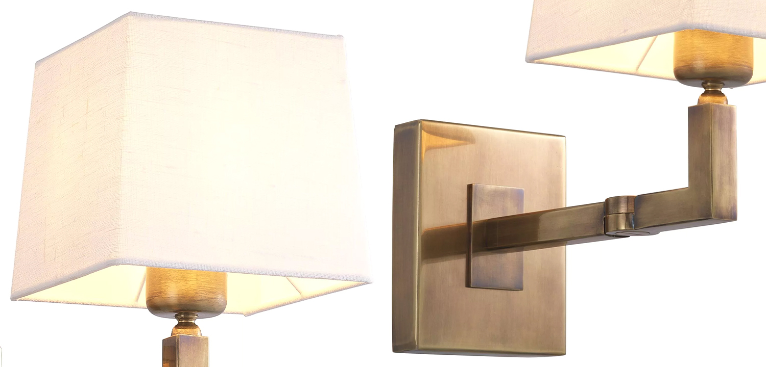 Бра Eichholtz Wall Lamp Cambell Brass - фото