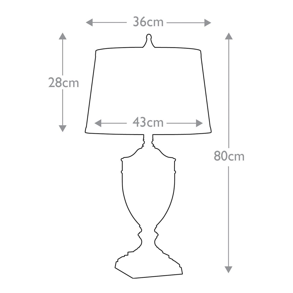 Настольная лампа со тканевым абажуром и прозрачным ребристым стеклянным основанием Quoizel в Ижевске
