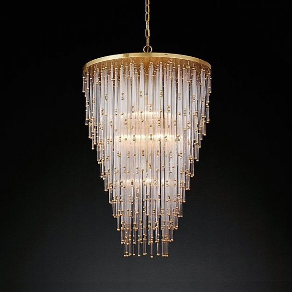 Люстра Restoration Hardware Luciano Chandelier 22 Латунь в Ижевске | Loft Concept 