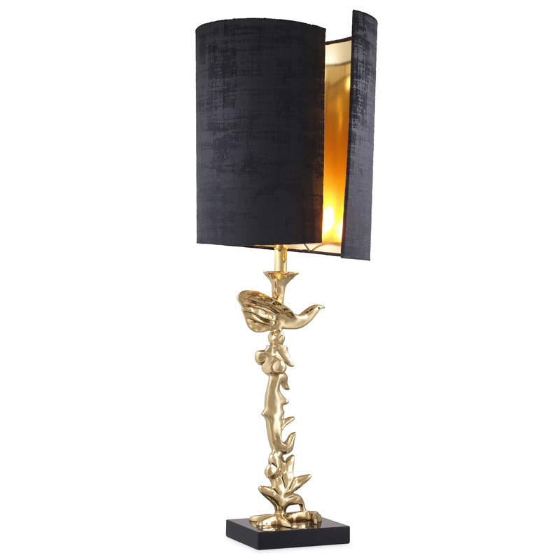 Настольная лампа Eichholtz Table Lamp Aras Латунь Черный в Ижевске | Loft Concept 