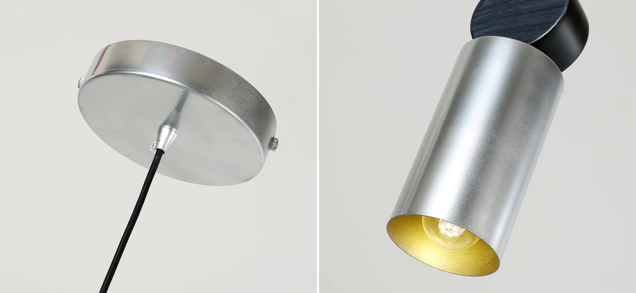 Подвесной светильник цвета серебра MOGIR - фото №1