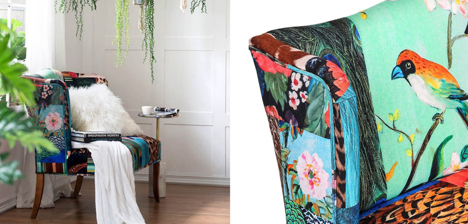 Диван Leopard spots & Bird - фото №1