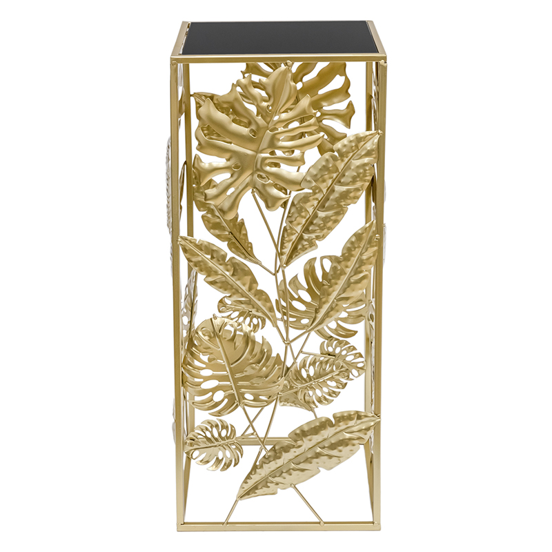 Подставка Tropical Gold Leaves Stand S Золотой Черный в Ижевске | Loft Concept 