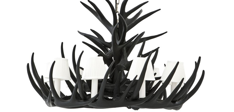 Люстра Eichholtz Chandelier Horn Highlands Black - Loft-Concept в Ижевске