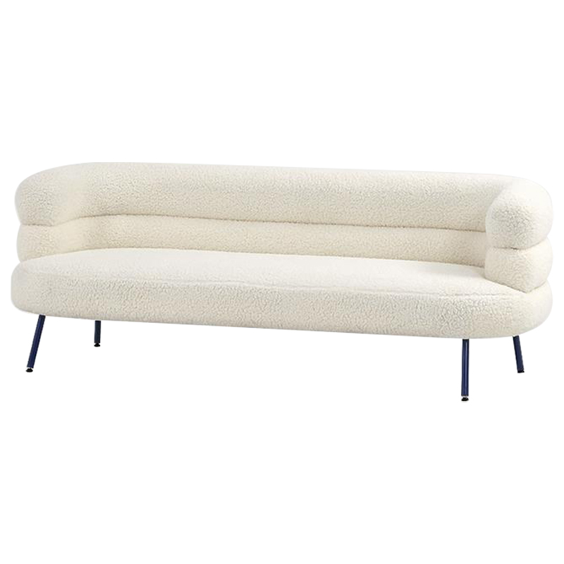 Диван Boyle White Boucle Sofa Белый Черный в Ижевске | Loft Concept 