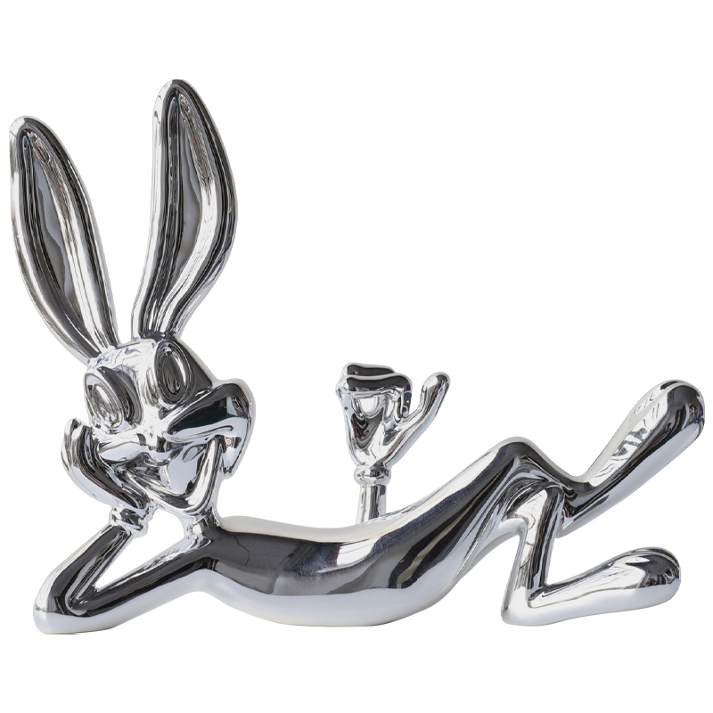 Декоративная статуэтка Bugs Bunny Silver Серебряный в Ижевске | Loft Concept 