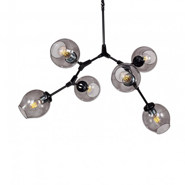 Люстра Branching Bubble Chandelier 6 Black Черный в Ижевске | Loft Concept 