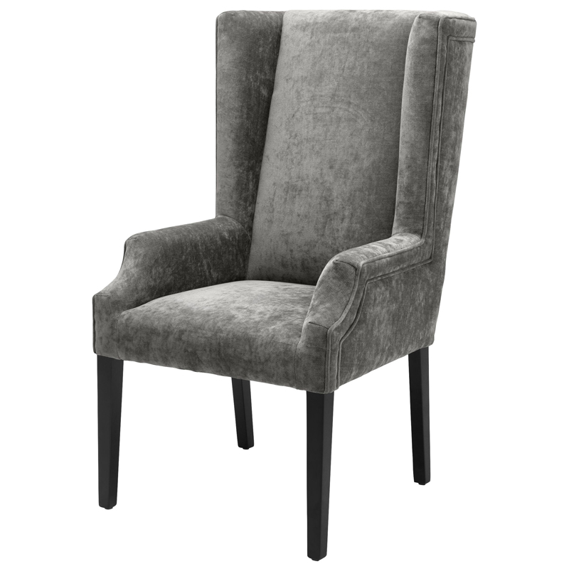 Стул Eichholtz Dining Chair Tempio grey Серый Черный в Ижевске | Loft Concept 