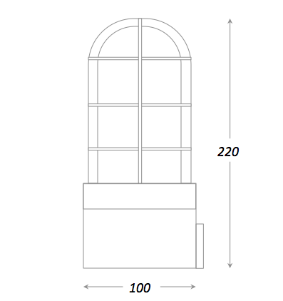 Настольная лампа Steampunk Cage Glass Edison Table lamp в Ижевске