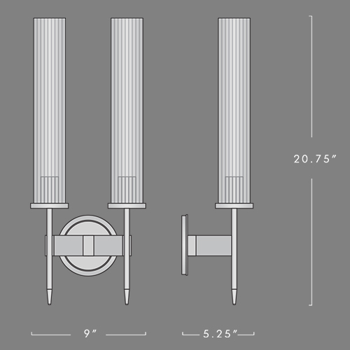 Бра Jonathan Browning ALOUETTE DOUBLE SCONCE в Ижевске