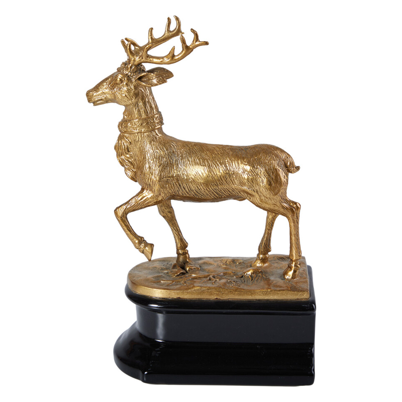 Держатель для книг в виде оленя из фарфора и бронзы Eden Garden porcelain and bronze Черный Бронза Держатель для книг в виде оленя из фарфора и бронзы Eden Garden porcelain and bronze Черный Бронза в Ижевске | Loft Concept