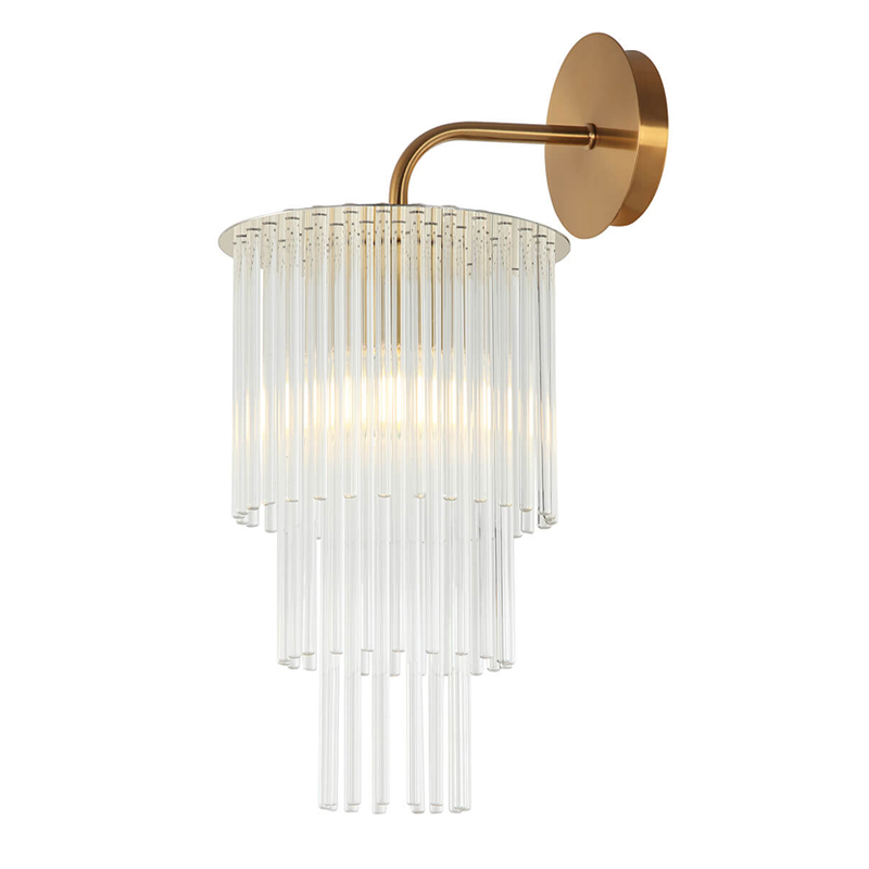 Бра Harrison Sconce gold Глянцевое золото Прозрачный в Ижевске | Loft Concept 