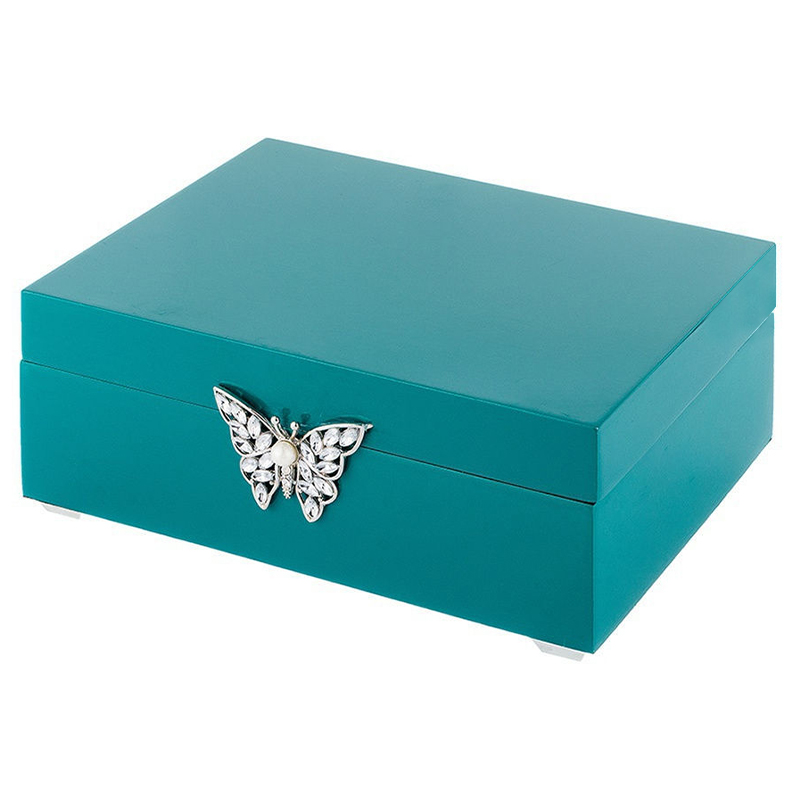 Шкатулка Turquoise Box With Butterfly Бирюзовый в Ижевске | Loft Concept 