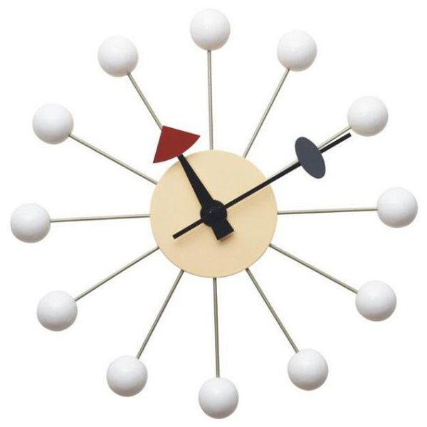 Часы George Nelson Ball Clock White Белый в Ижевске | Loft Concept 