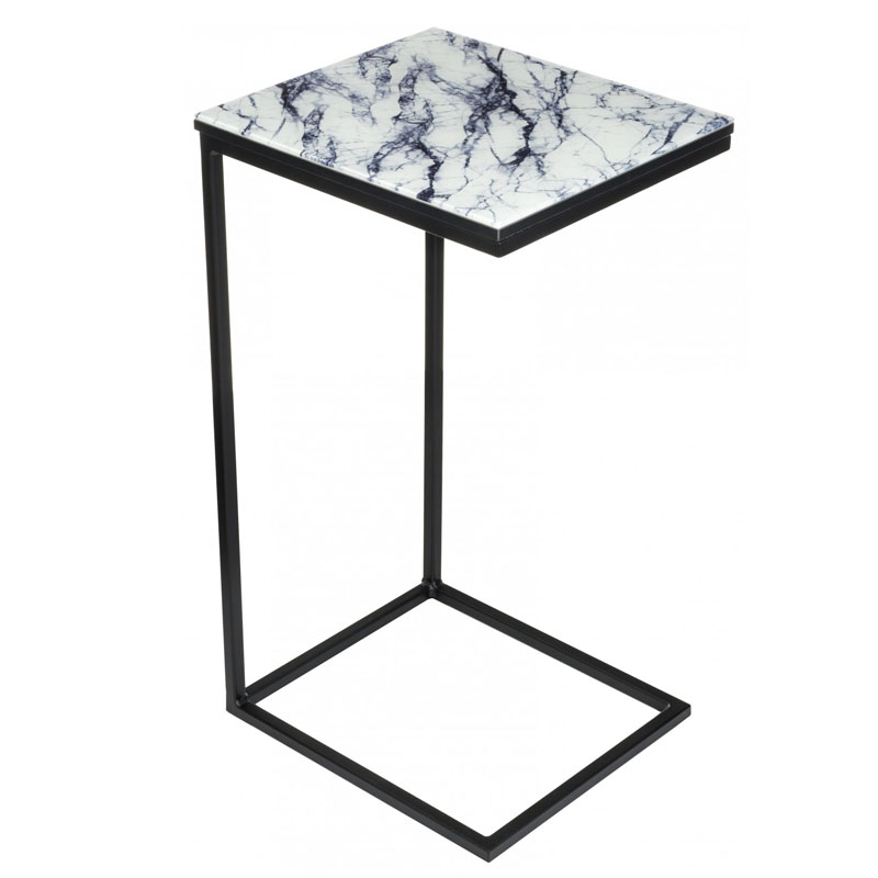 Приставной стол Zermatt Side Table white marble Белый Мрамор Bianco в Ижевске | Loft Concept 