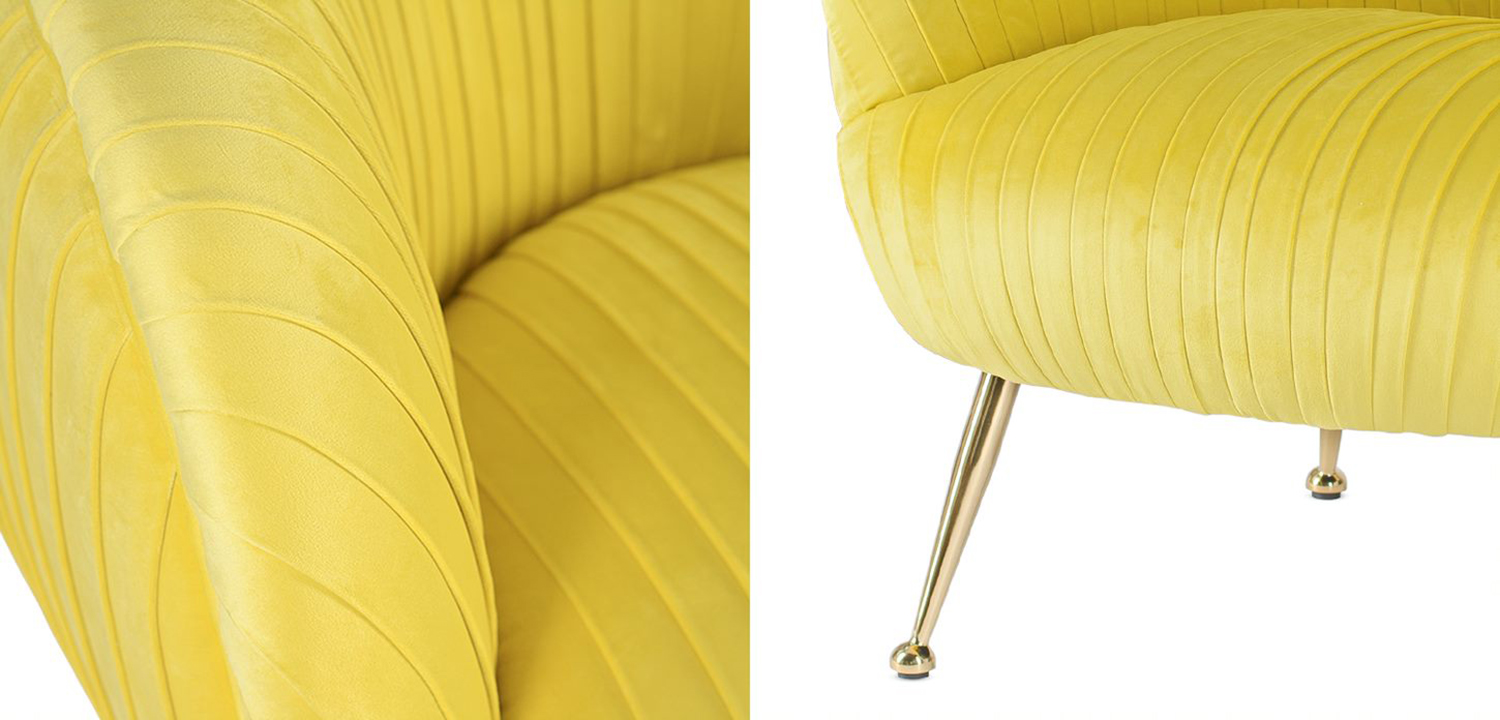 Кресло SOUFFLE CHAIR yellow - фото №1