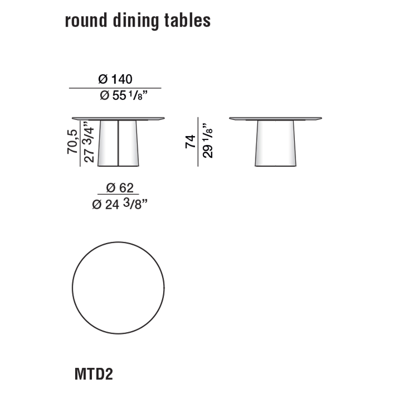 Дизайнерский круглый обеденный стол MATEO Dining Table в Ижевске