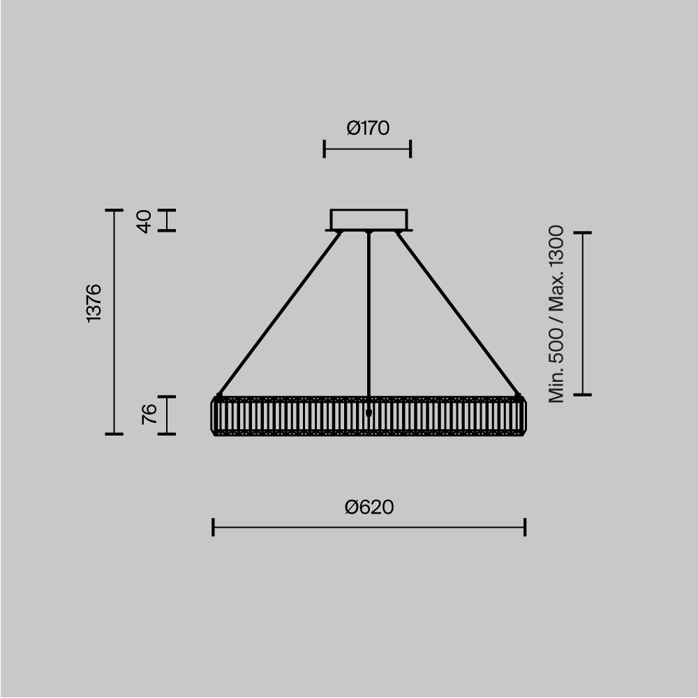 Люстра подвесная Krone 3000К 90Вт в Ижевске