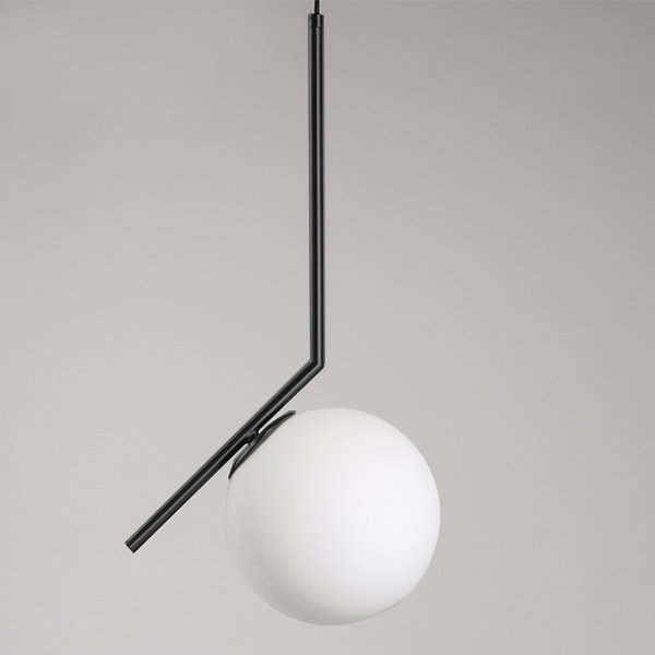 Светильник Flos IC Lighting Black Pendant Lamp Черный Белый в Ижевске | Loft Concept 