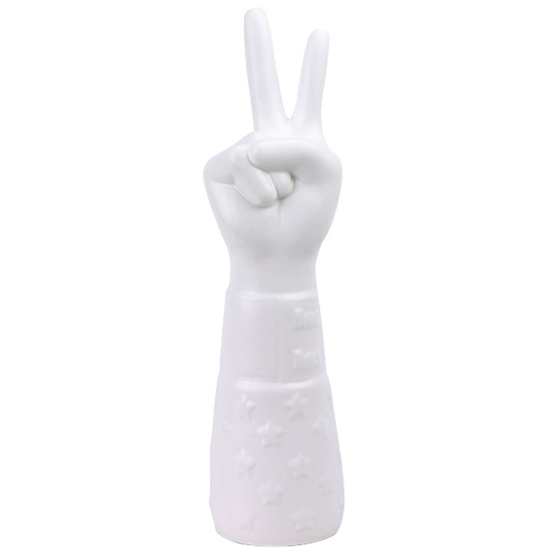 Статуэтка Jonathan Adler Peace Hand Sculpture Белый в Ижевске | Loft Concept 