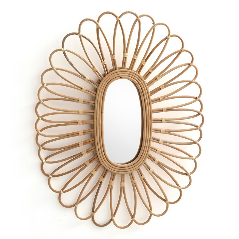 Зеркало Mirror Rattan Oval  в Ижевске | Loft Concept 