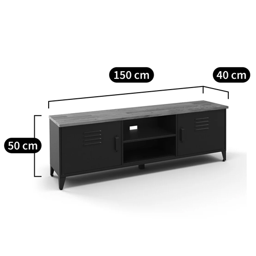 ТВ-тумба из металла и столешницей из массива дуба Metal Wood TV-Stand в Ижевске