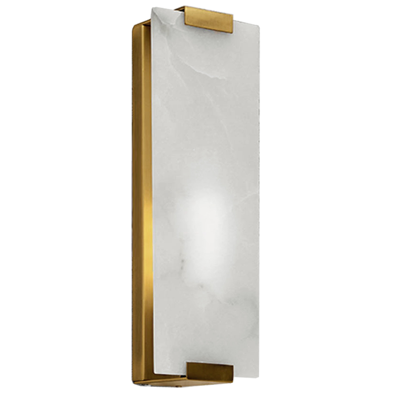 Бра Marble Rectangle Wall Lamp Brass Латунь в Ижевске | Loft Concept 