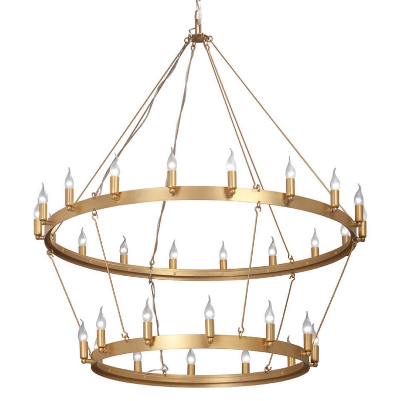 Люстра Camino Round Chandelier two tiers gold Золотой в Ижевске | Loft Concept 