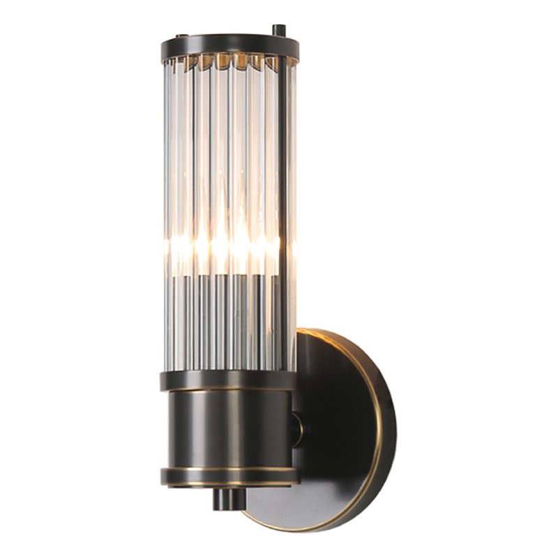 Ralph Lauren Бра Allen Single Sconce Темная бронза Прозрачный (Transparent) в Ижевске | Loft Concept 