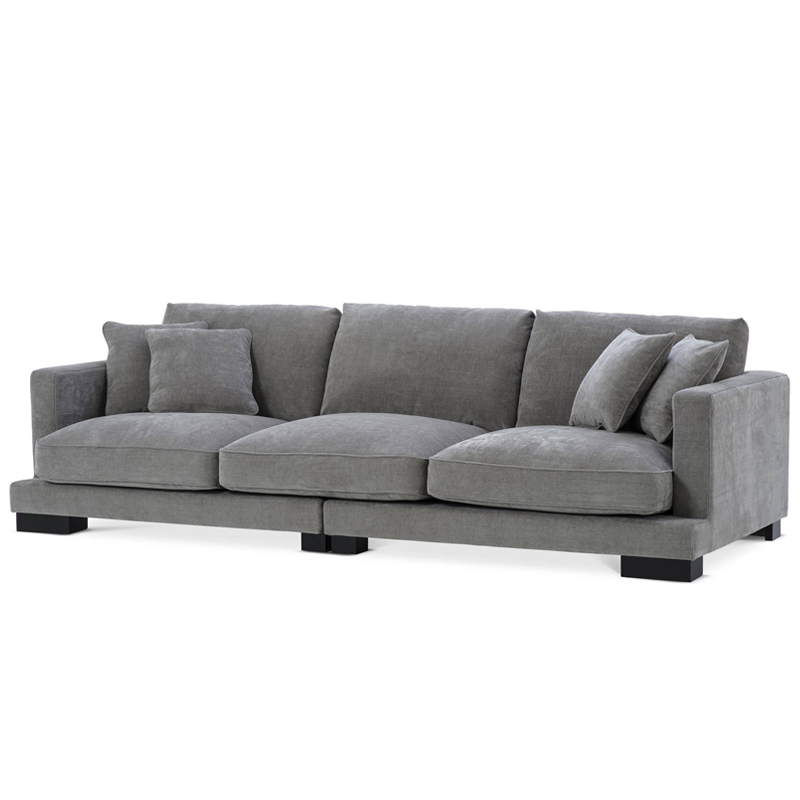 Диван Eichholtz Sofa Tuscany grey Серый Черный в Ижевске | Loft Concept 