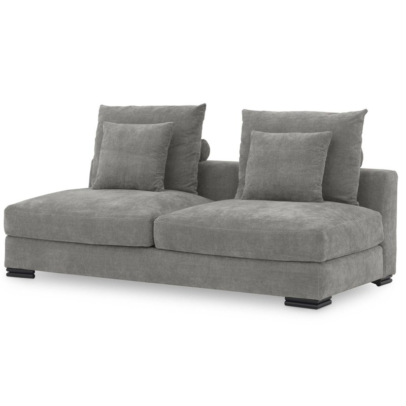 Диван Eichholtz Sofa Clifford 2-Seater grey Серый Черный в Ижевске | Loft Concept 