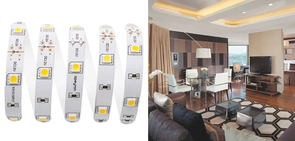 Светодиодная лента 7,2W/m 30LED/m 5050SMD теплый белый 5M Светодиодная лента 7,2W/m 30LED/m 5050SMD теплый белый 5M - Loft-Concept в Ижевске