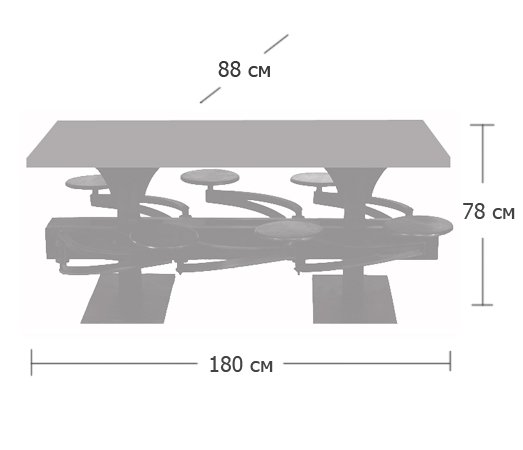 Обеденный стол Perrin Communal Table Loft в Ижевске