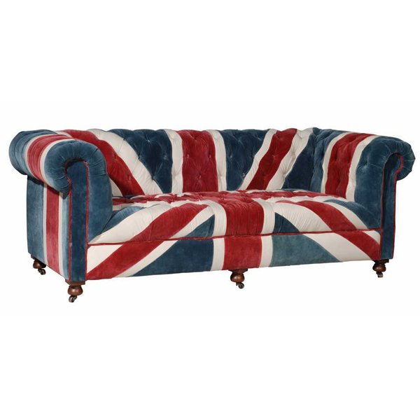 William Sofa Union Jack Velvet Andrew Martin Мульти в Ижевске | Loft Concept 