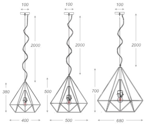 Подвесной светильник Loft Bar Nest Cone Black в Ижевске