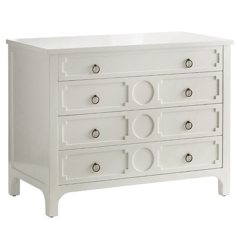 Комод с 4-мя ящиками Lawrence chest of drawers White Белый Белый в Ижевске | Loft Concept 